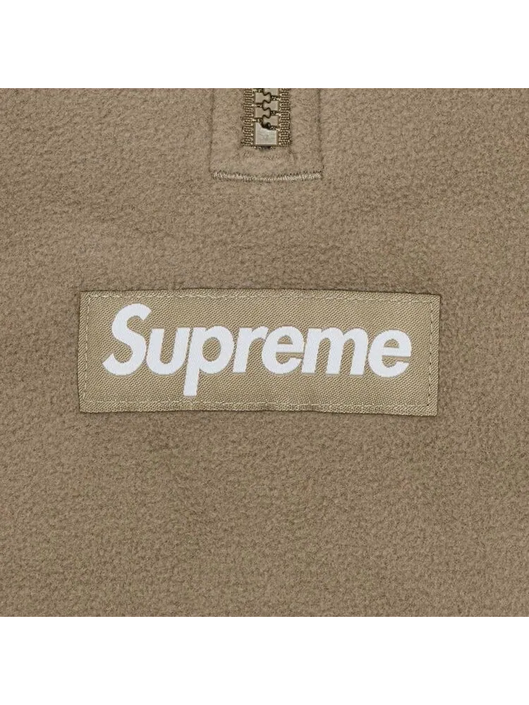 Толстовка Supreme Polartec Facemask Half Zip Hooded Sweatshirt Taupe — изображение 2 из 2, тауп