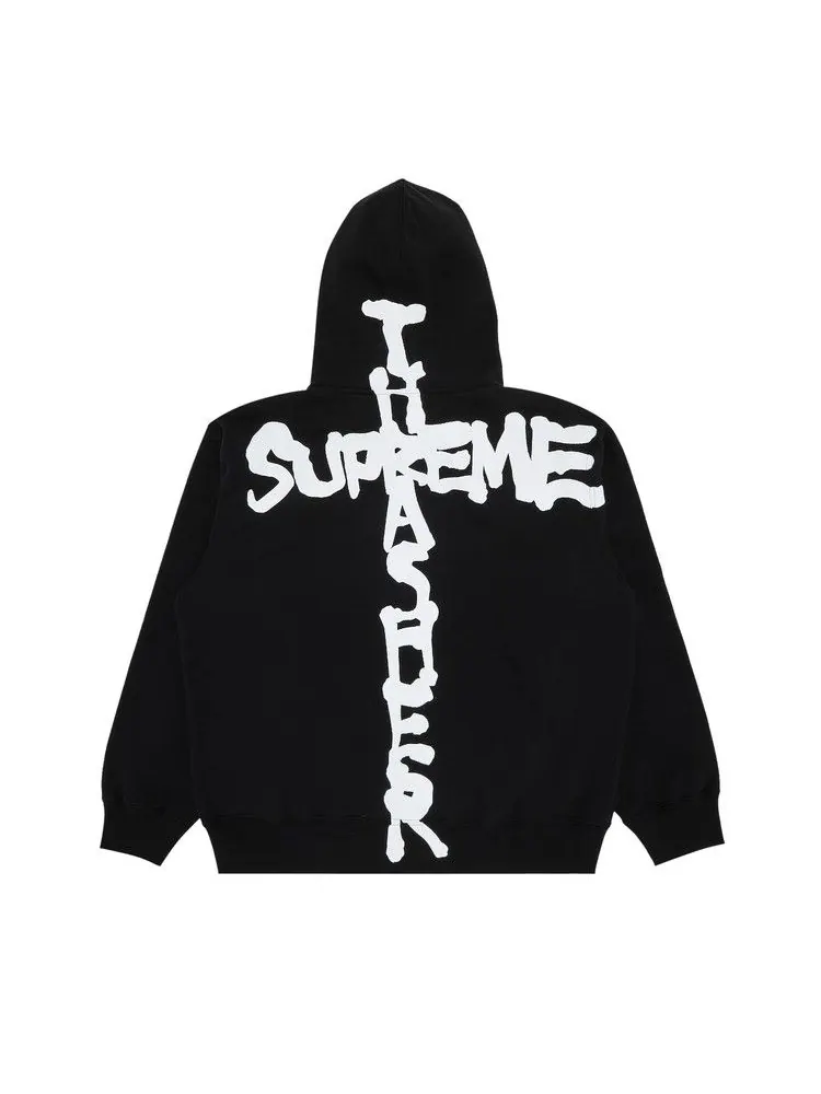 Толстовка Supreme x Thrasher Zip Up Hooded Sweatshirt — изображение 2 из 3, черный