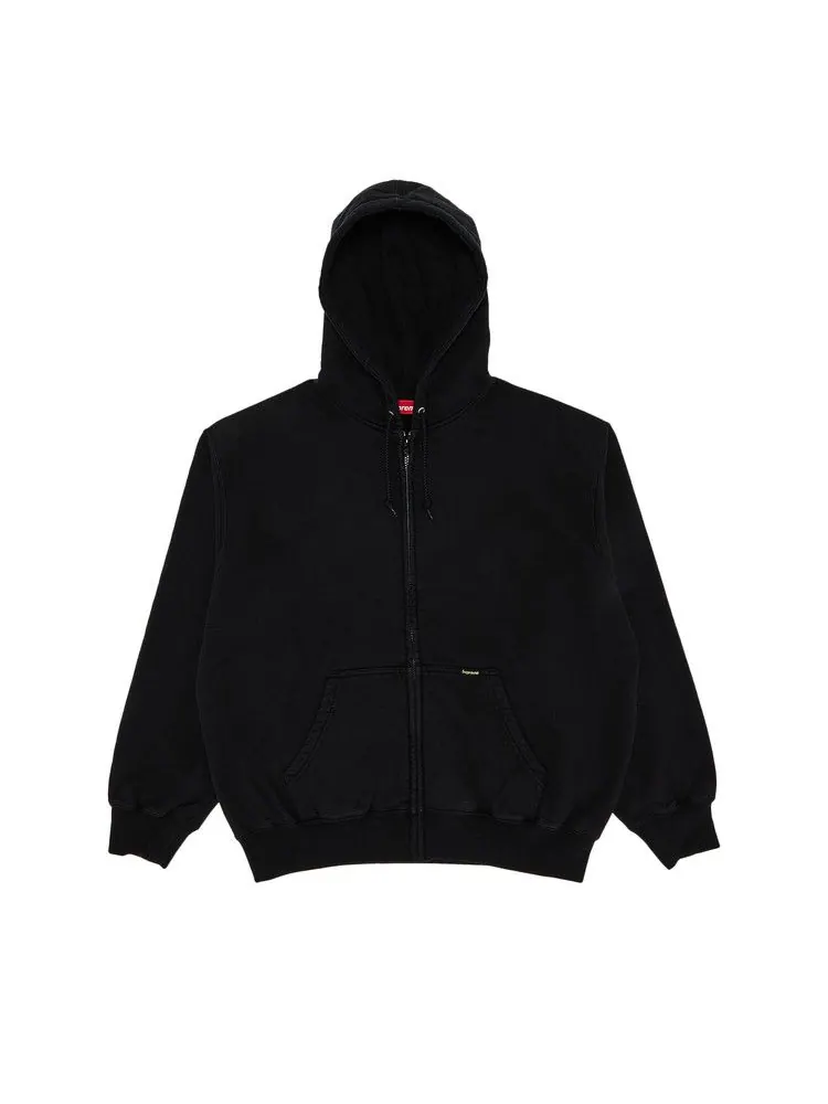 Худи Supreme Work Zip Up Hooded Sweatshirt 'Black' — изображение 1 из 2, черный