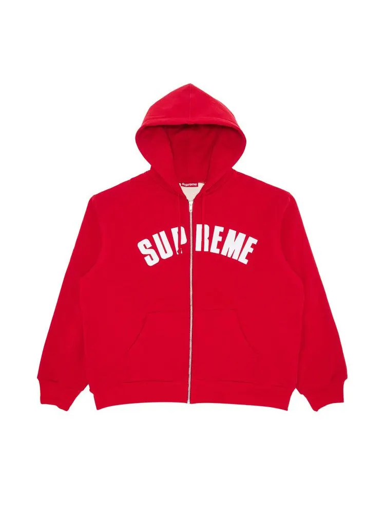 Толстовка Supreme Arc Thermal Zip Up Hooded Sweatshirt — изображение 1 из 2, красный