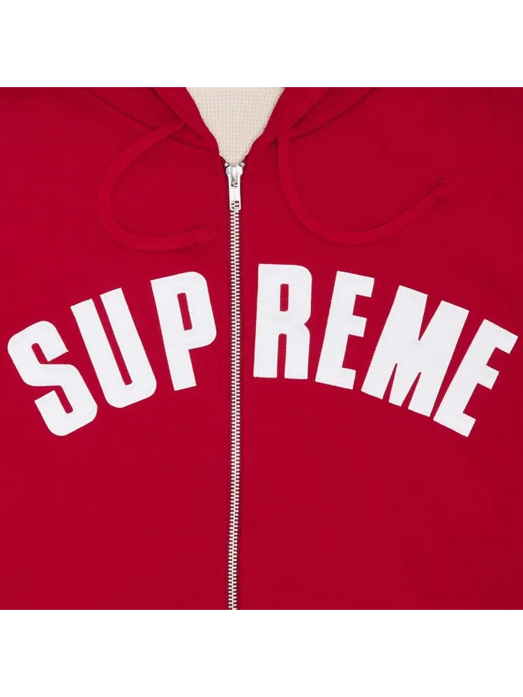 Толстовка Supreme Arc Thermal Zip Up Hooded Sweatshirt — изображение 2 из 2, красный