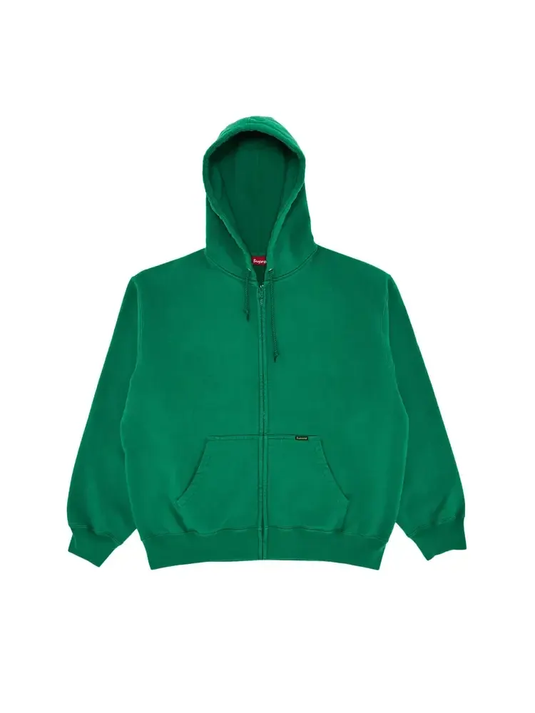 Толстовка Supreme Work на молнии с капюшоном — изображение 1 из 2, зеленый