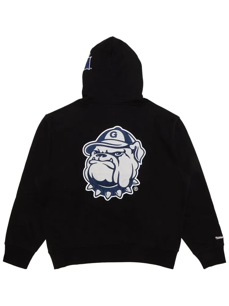 Толстовка Supreme x Mitchell & Ness NCAA Hooded Sweatshirt 'Black' — изображение 2 из 3, черный