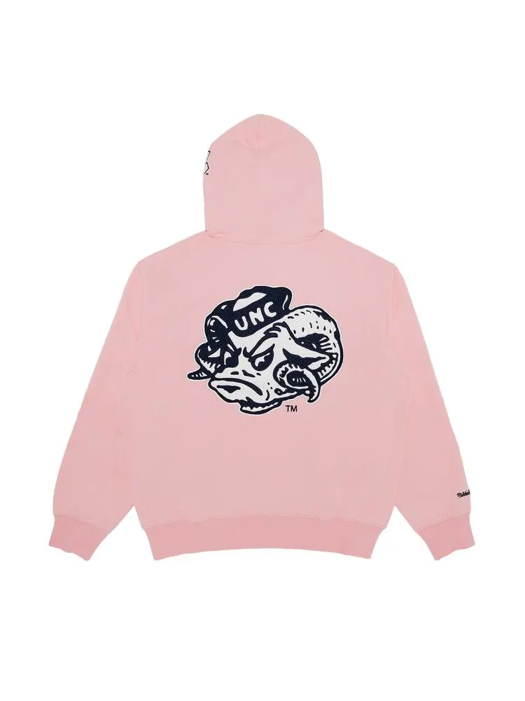 Толстовка Supreme x Mitchell & Ness NCAA Hooded Sweatshirt — изображение 2 из 3, розовый
