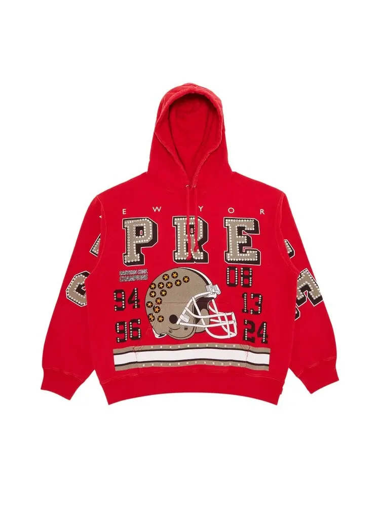Толстовка Supreme Champions Studded Hooded Sweatshirt — изображение 1 из 2, красный