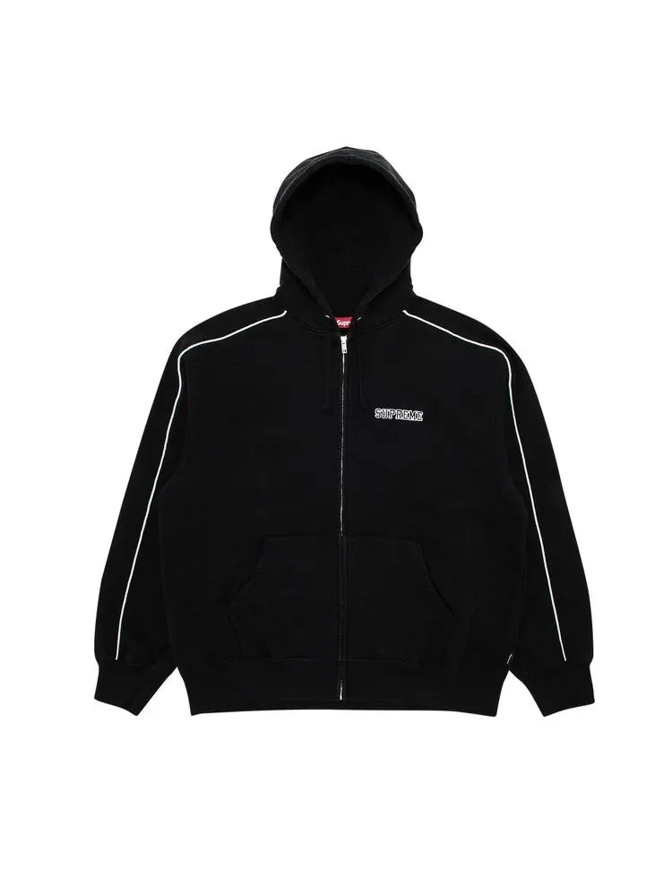 Толстовка Supreme State Zip Up Hooded Sweatshirt — изображение 1 из 3, черный