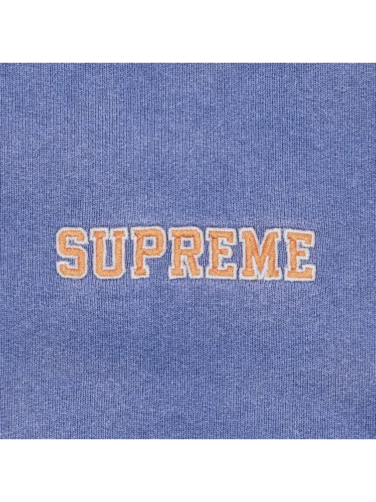 Толстовка Supreme State Zip Up Hooded Sweatshirt, Washed Royal — изображение 3 из 3, синий