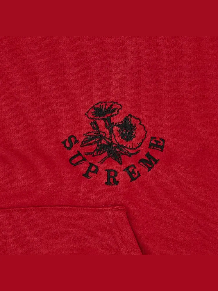 Толстовка Supreme Wild Embroidered Hooded Sweatshirt — изображение 3 из 3, красный