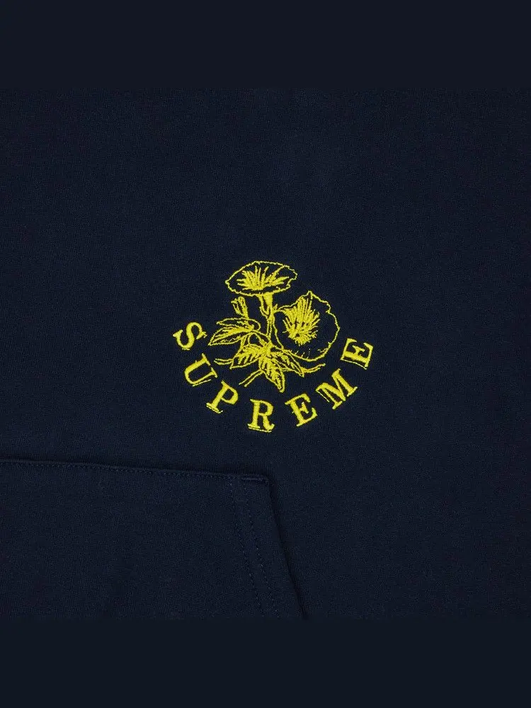 Толстовка Supreme Wild Embroidered Hooded Sweatshirt — изображение 3 из 3, темно-синий