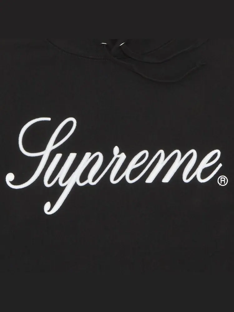 Толстовка Supreme Embroidered Script Hooded Sweatshirt — изображение 2 из 2, черный