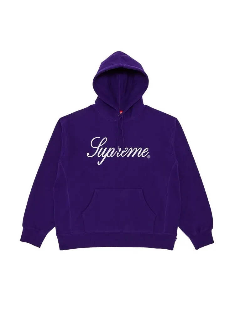 Толстовка Supreme Embroidered Script Hooded Sweatshirt