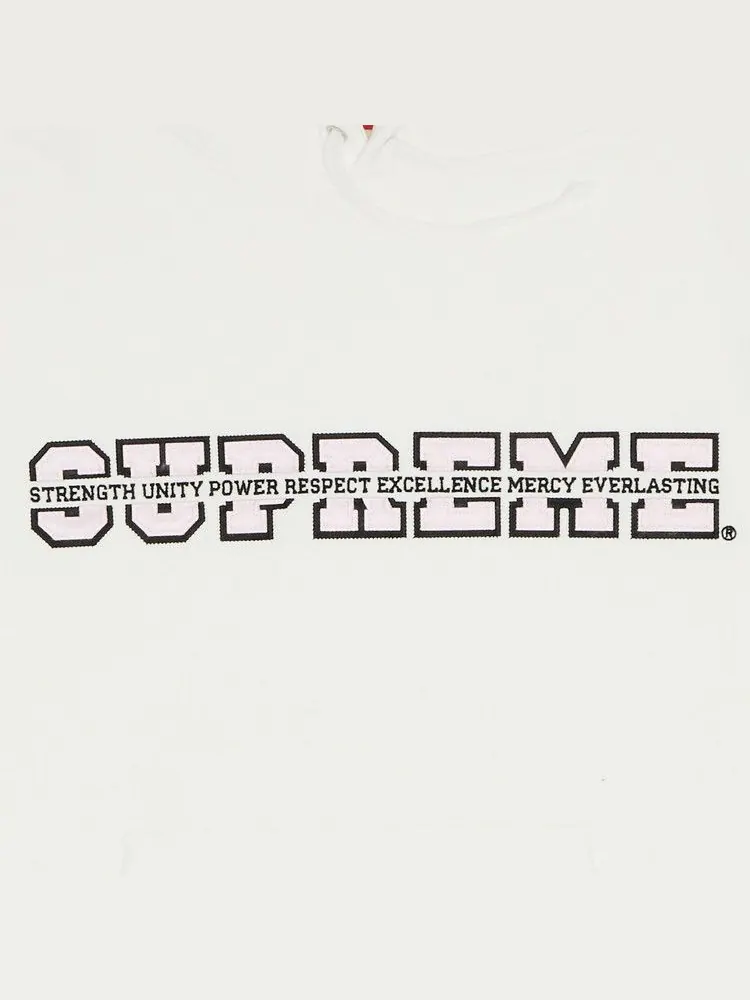 Толстовка Supreme Collegiate Acronym Hooded Sweatshirt — изображение 2 из 2, белый