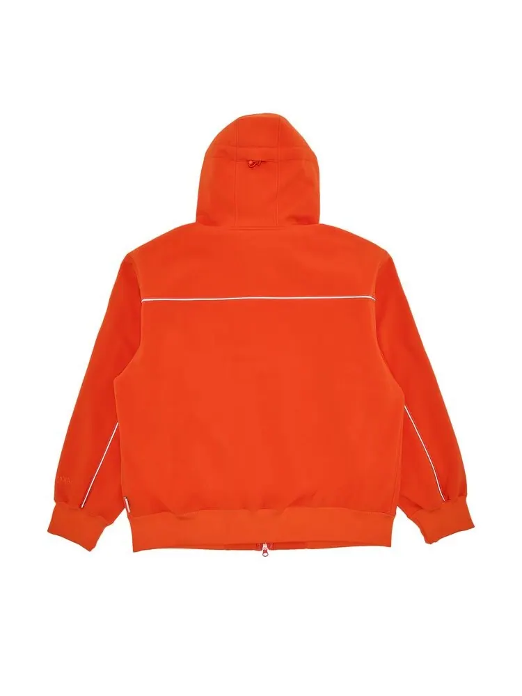 Толстовка Supreme WINDSTOPPER Zip Up Hooded Sweatshirt Orange — изображение 2 из 3, оранжевый