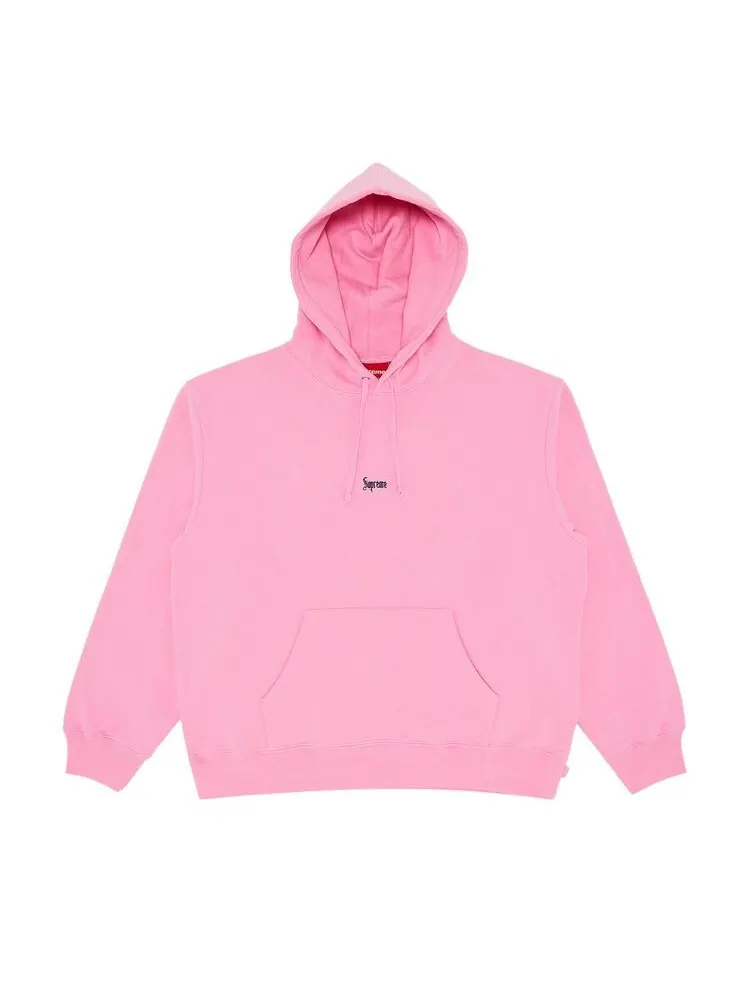 Толстовка Supreme Micro Logo Hooded Sweatshirt Pink