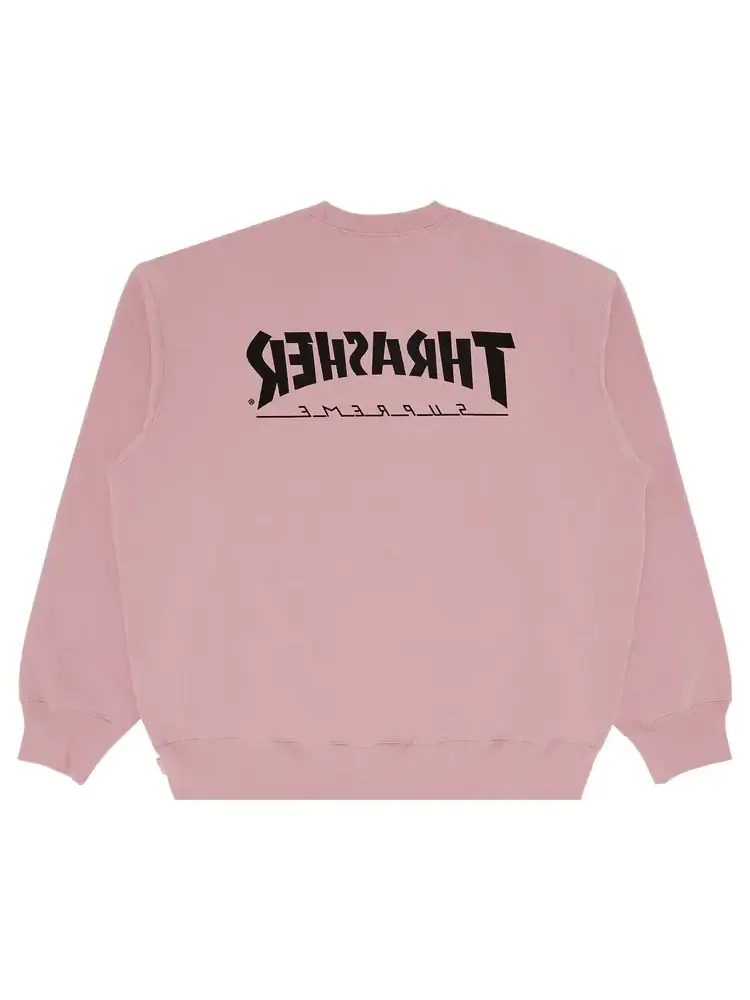 Свитшот Supreme x Thrasher 'Dusty Rose' — изображение 2 из 3, розовый