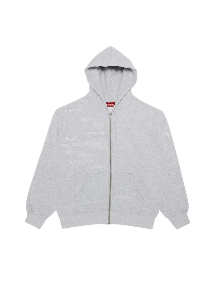 Толстовка Supreme Special Zip Up Hooded Sweatshirt Ash Grey
