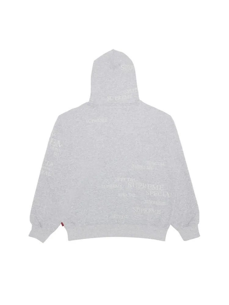 Толстовка Supreme Special Zip Up Hooded Sweatshirt Ash Grey — изображение 2 из 3, серый