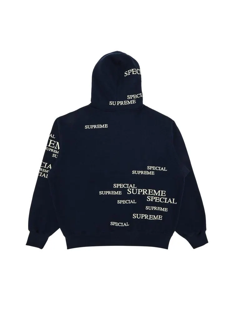 Толстовка Supreme Special Zip Up Hooded Sweatshirt — изображение 2 из 3, темно-синий