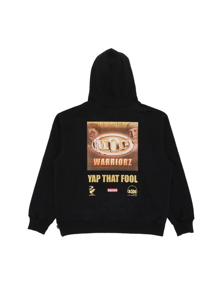 Толстовка Supreme M.O.P. Hooded Sweatshirt — изображение 2 из 3, черный