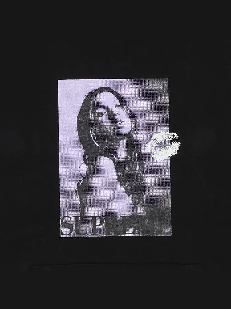 Толстовка Supreme Kate Moss Hooded Sweatshirt — изображение 2 из 2, черный