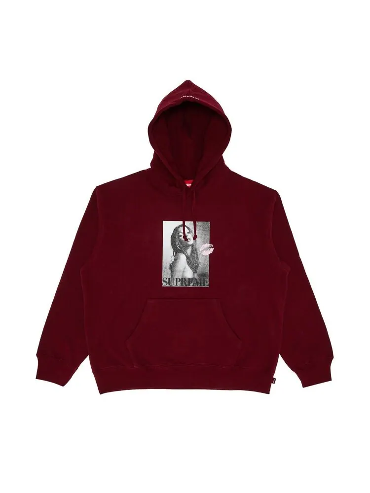 Толстовка Supreme Kate Moss Hooded Sweatshirt Cardinal