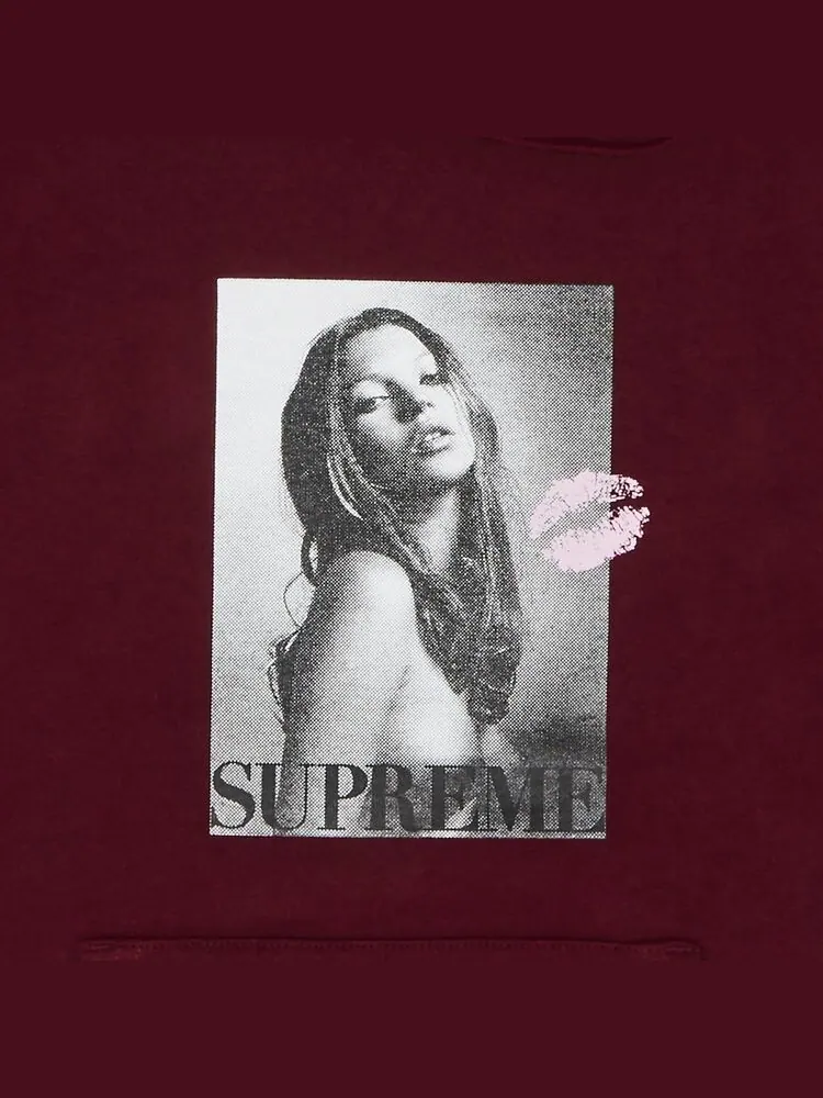 Толстовка Supreme Kate Moss Hooded Sweatshirt Cardinal — изображение 2 из 2, красный