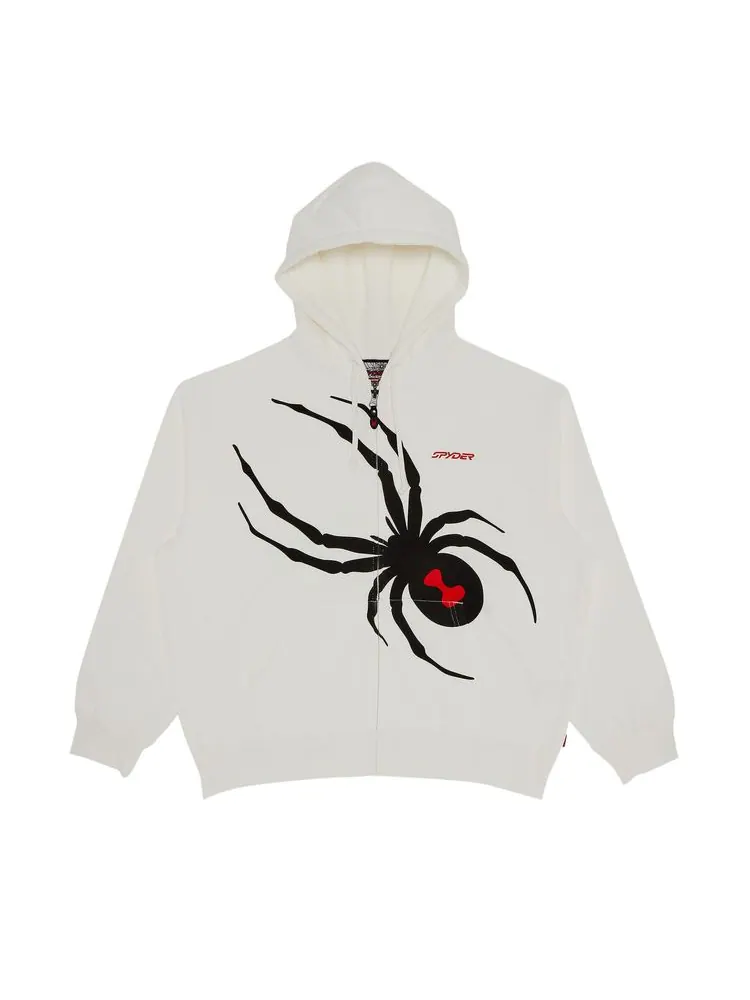 Толстовка Supreme x Spyder Zip Up Hooded Sweatshirt 'White'