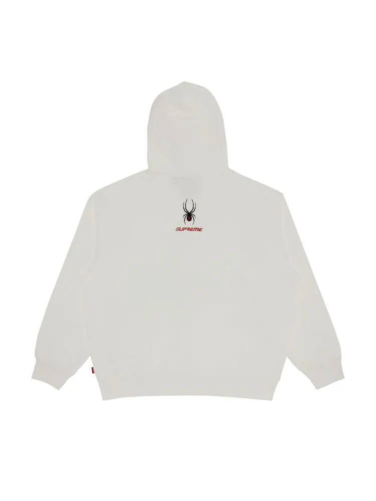 Толстовка Supreme x Spyder Zip Up Hooded Sweatshirt 'White' — изображение 2 из 3, белый