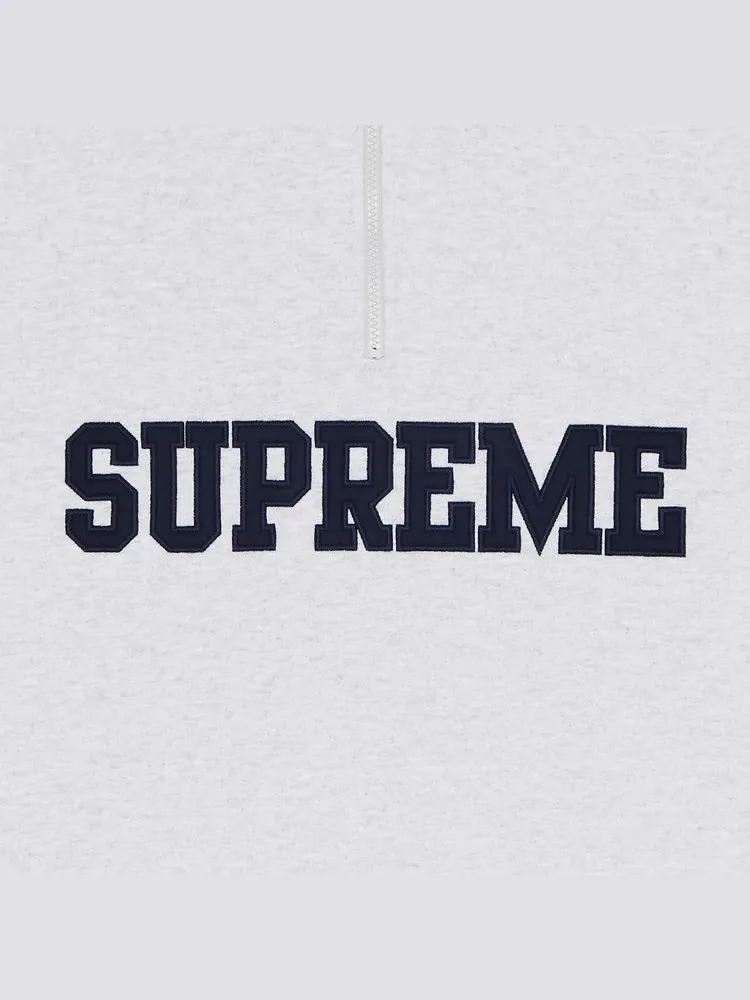 Пуловер Supreme Collegiate Half Zip Pullover — изображение 3 из 3, серый