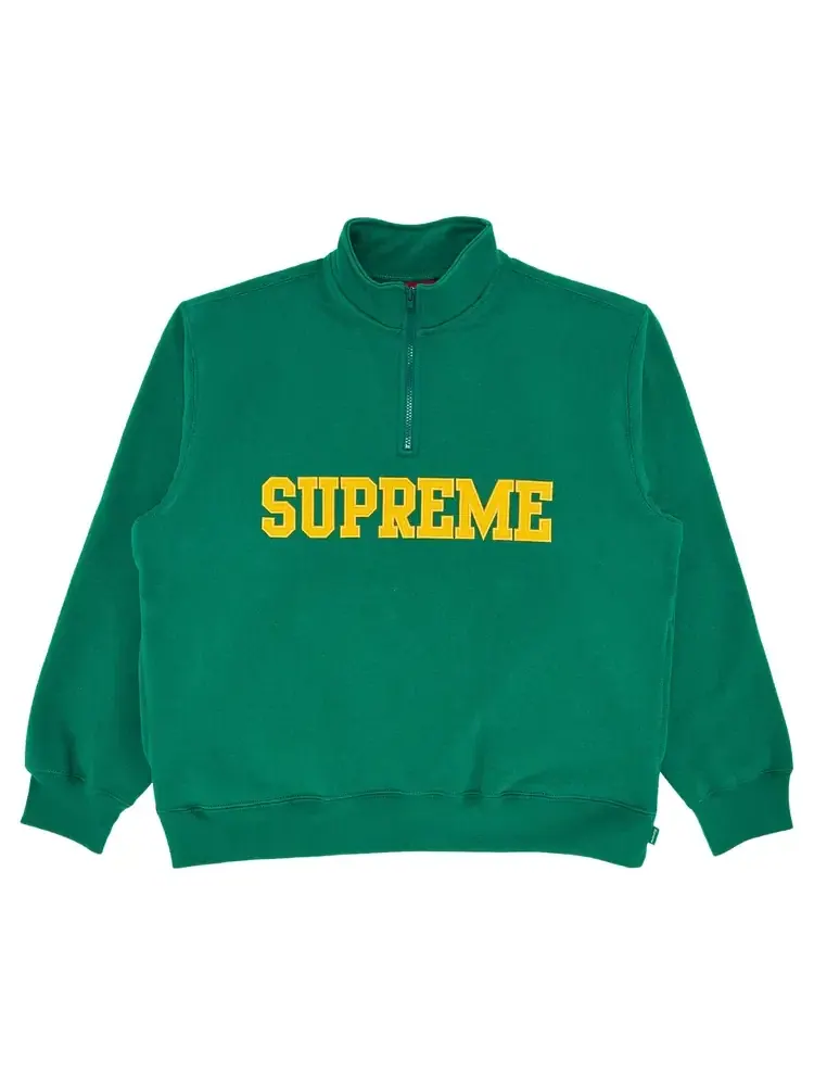 Пуловер Supreme Collegiate Half Zip Pullover 'Light Pine'
