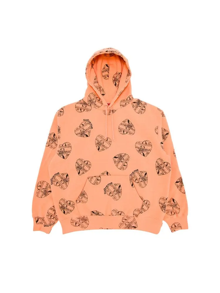 Толстовка Supreme Love Cash Hooded Sweatshirt — изображение 1 из 3, персиковый
