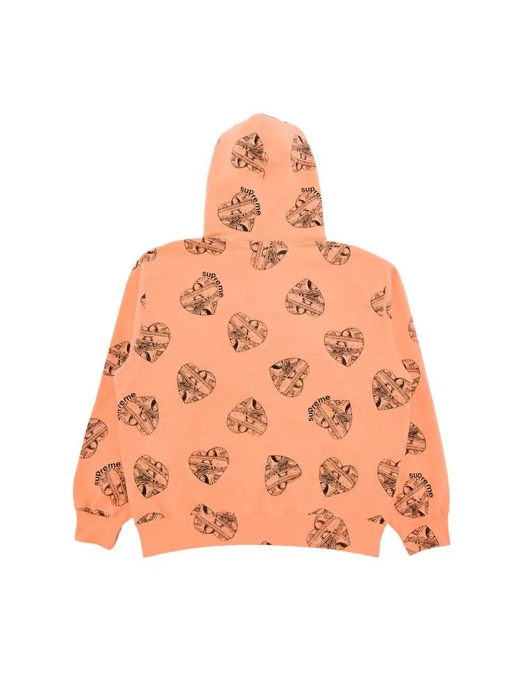 Толстовка Supreme Love Cash Hooded Sweatshirt — изображение 2 из 3, персиковый