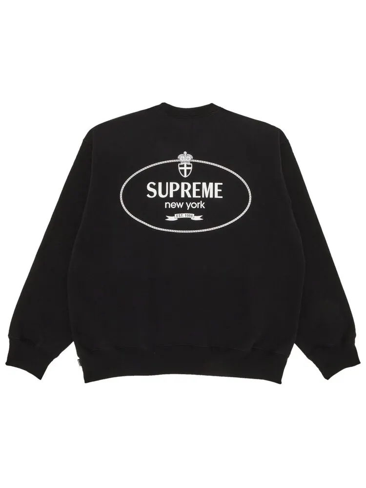 Толстовка Supreme Crest Crewneck — изображение 2 из 3, черный