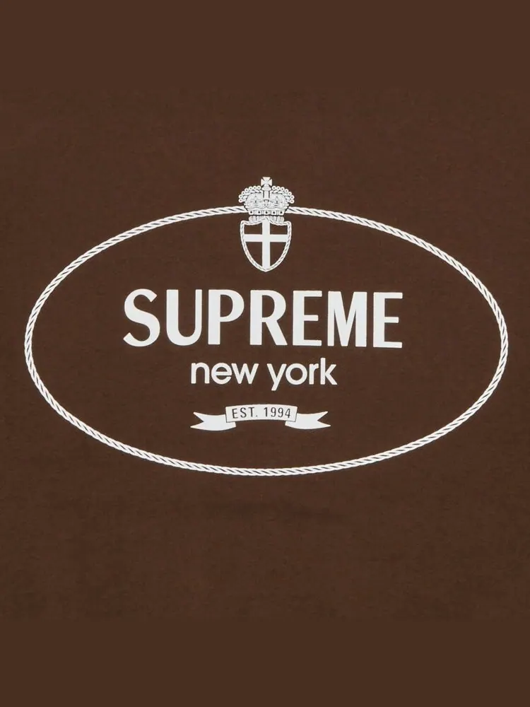 Толстовка Supreme Crest Crewneck — изображение 3 из 3, коричневый
