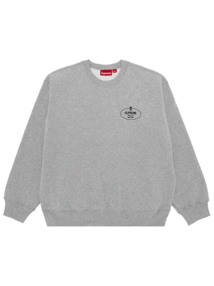 Толстовка Supreme Crest Crewneck — изображение 1 из 3, серый