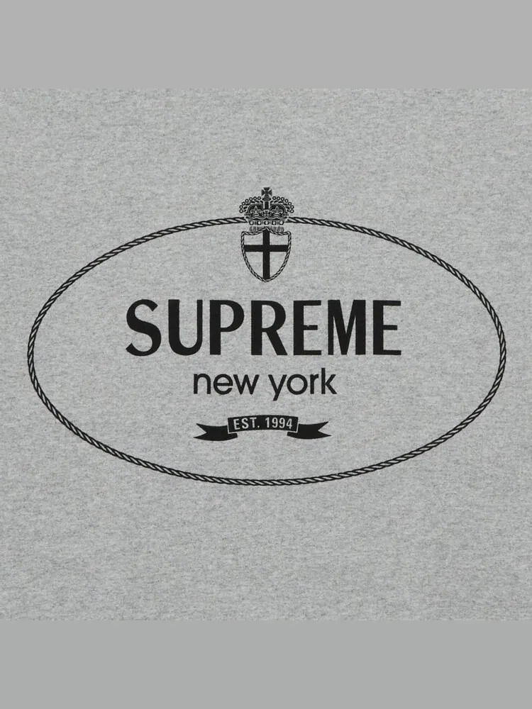Толстовка Supreme Crest Crewneck — изображение 3 из 3, серый