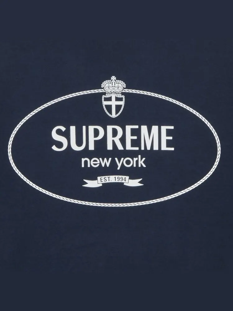 Толстовка Supreme Crest Crewneck — изображение 3 из 3, темно-синий