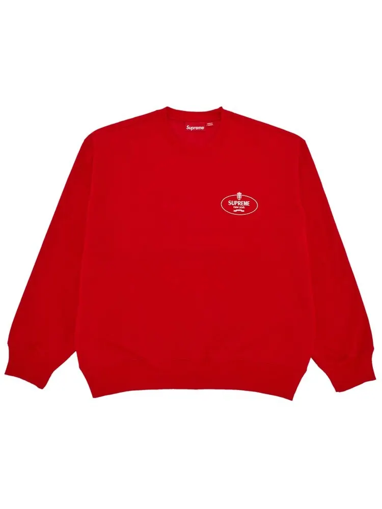Толстовка Supreme Crest Crewneck — изображение 1 из 3, красный