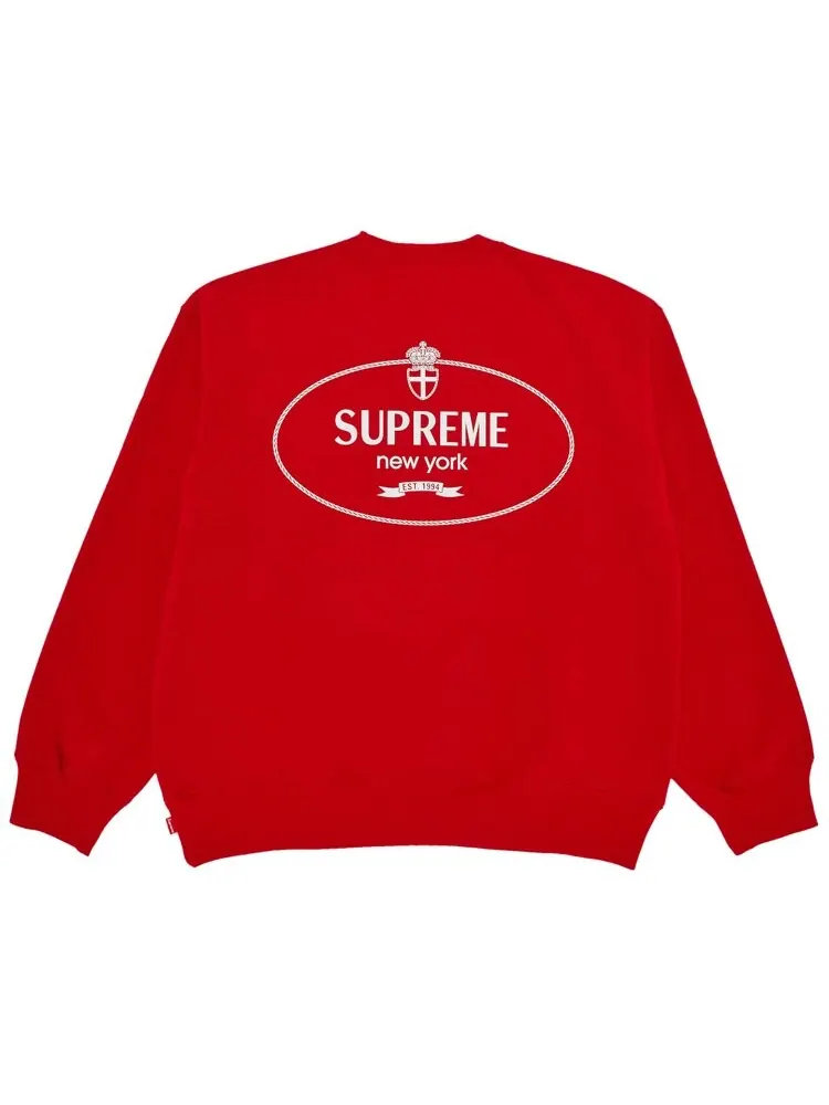 Толстовка Supreme Crest Crewneck — изображение 2 из 3, красный