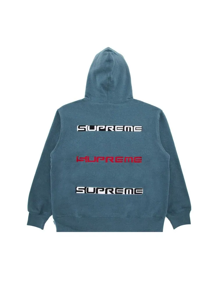 Толстовка Supreme AOI Stacked Hooded Sweatshirt — изображение 2 из 3, серый