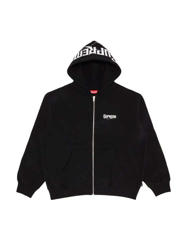 Толстовка Supreme Mister Cartoon Zip Up Hooded Sweatshirt — изображение 1 из 3, черный