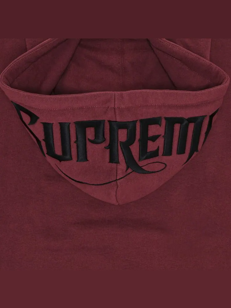 Толстовка Supreme Mister Cartoon Zip Up Hooded Sweatshirt Plum — изображение 3 из 3, сливавый