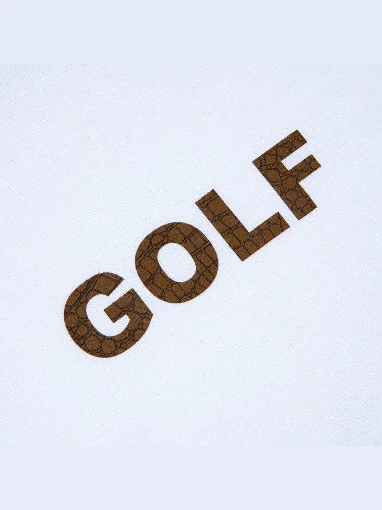 Футболка GOLF WANG Alligator Logo Tee — изображение 3 из 3, белый
