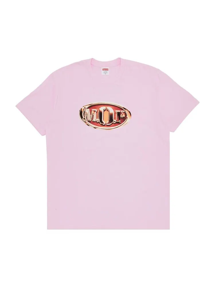 Футболка Supreme M.O.P. Tee Light Pink — изображение 1 из 3, розовый