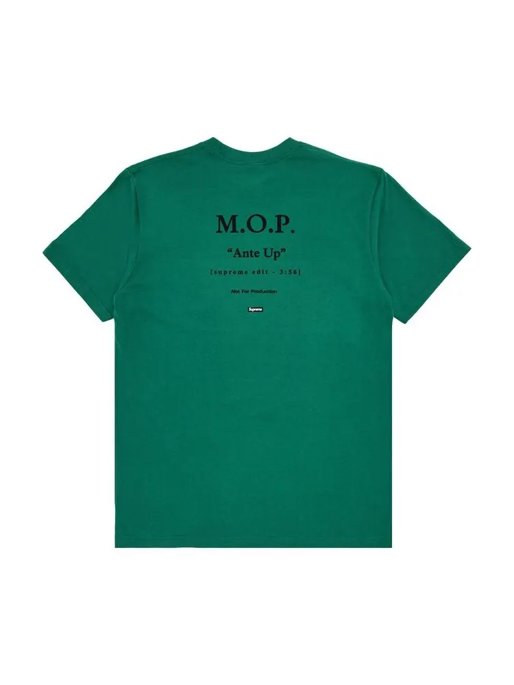 Футболка Supreme M.O.P. Tee Light Pine — изображение 2 из 3, зеленый