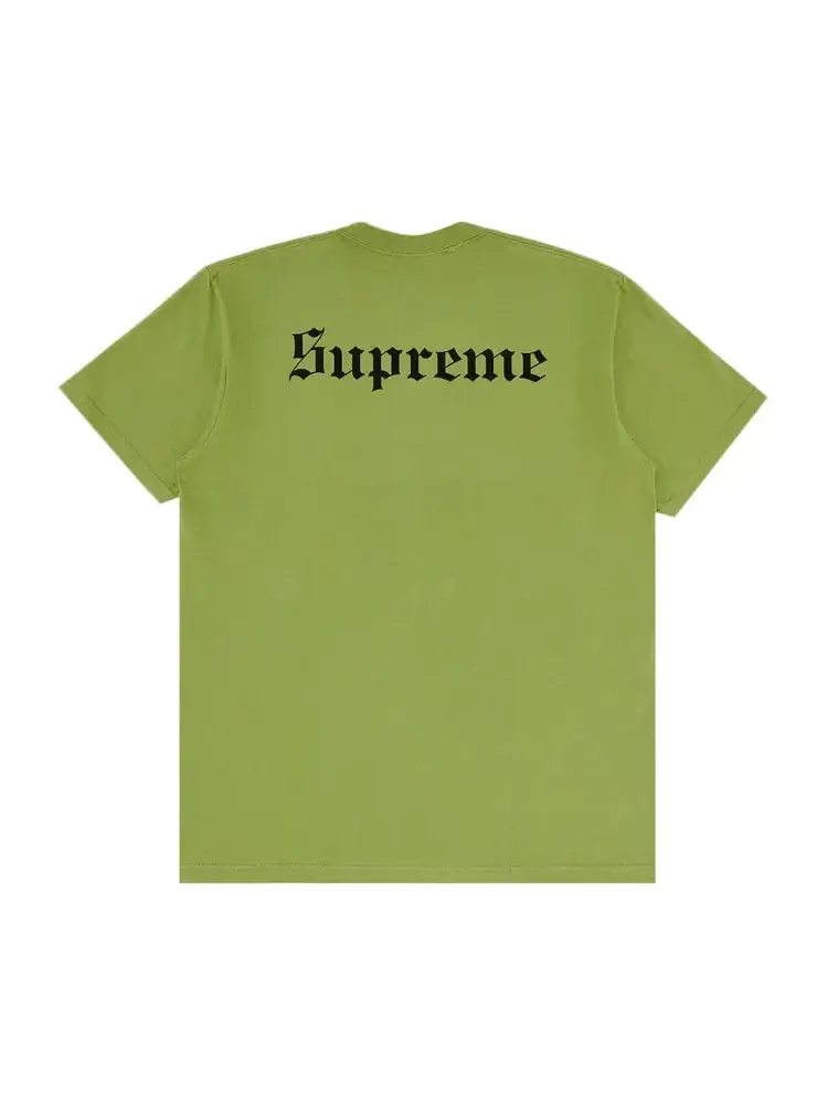 Футболка Supreme "Белоснежка" цвета "Мох" — изображение 2 из 3, зеленый