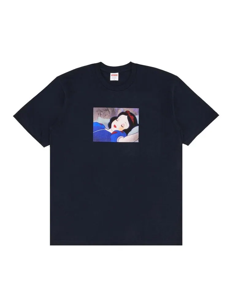 Футболка Supreme Snow White Tee Navy — изображение 1 из 3, темно-синий