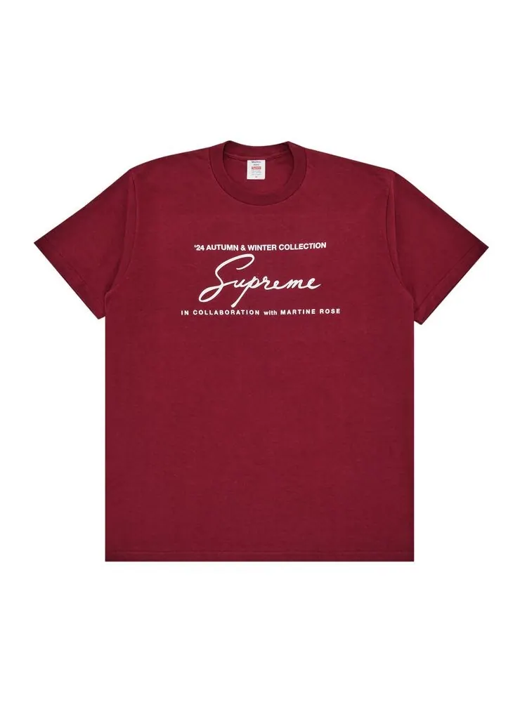 Футболка Supreme x Martine Rose Tee Cardinal — изображение 1 из 2, красный
