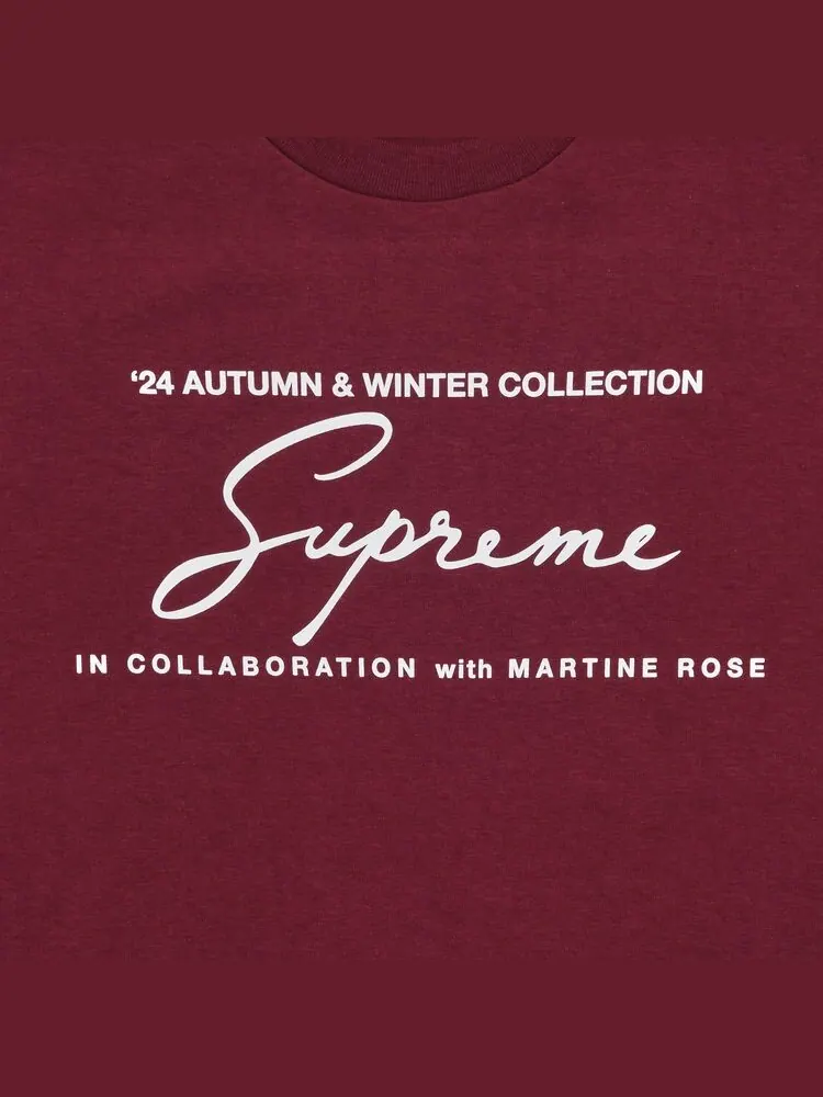 Футболка Supreme x Martine Rose Tee Cardinal — изображение 2 из 2, красный