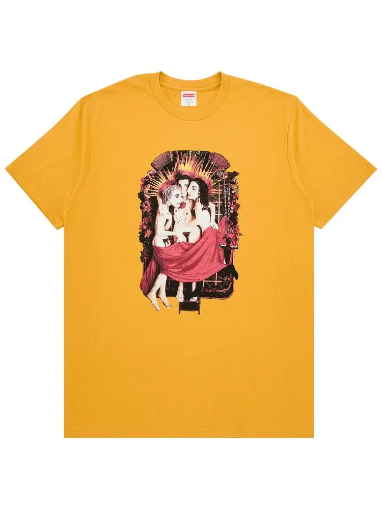 Футболка Supreme x Jane's Addiction Ritual Tee 'Mustard' — изображение 1 из 3, желтый